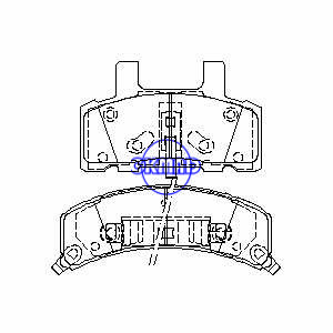 CADILLAC Escalade Commercial Chassis DeVille CHEVROLET TRUCK Astro Blazer Express DODGE TRUCK Ram GMC TRUCK Safari Savana Yukon Brake pad FMSI:7659-D789 7259-D369 OEM:12321430 TRW:GDB1273, F369